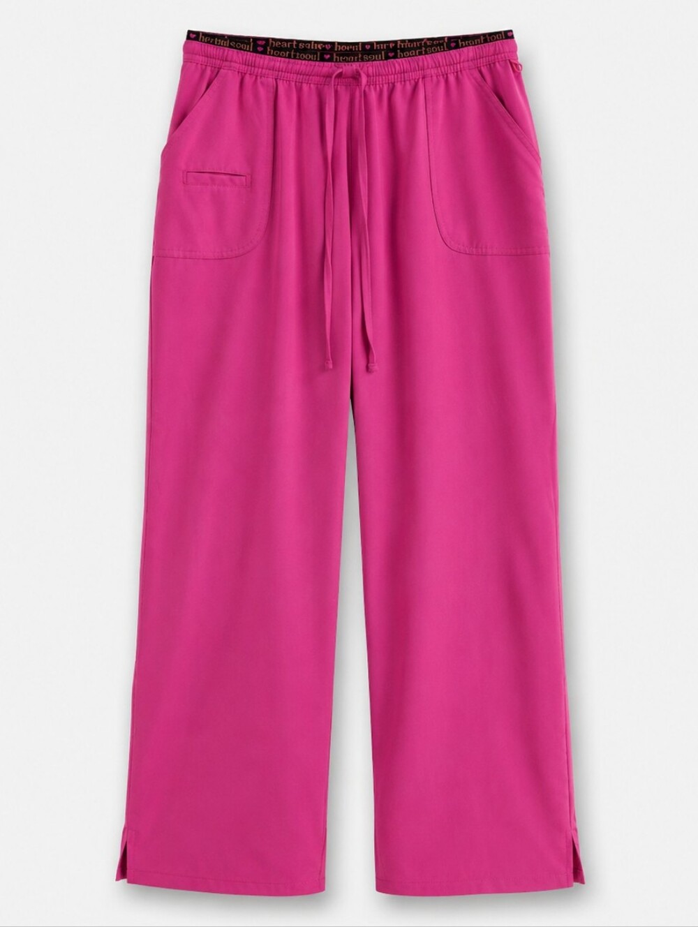 Heartsoul Bright Pink Wide Leg Drawstring Pants Size L NWOT